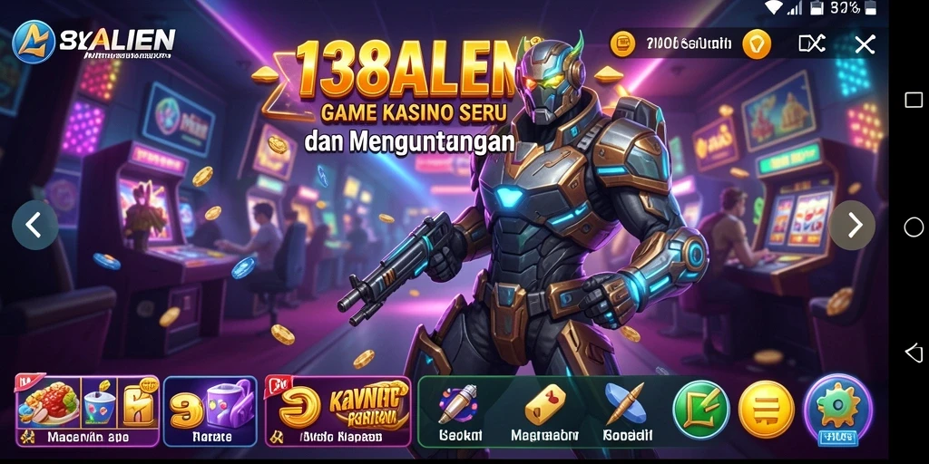 Screenshot gameplay 138ALIEN menampilkan keseruan permainan Kasino.