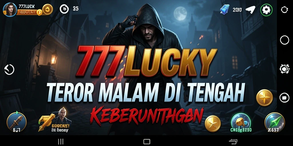 Screenshot gameplay 777LUCKY menampilkan suasana mencekam dan tantangan menakutkan.