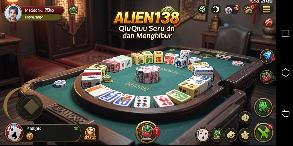 Tampilan gameplay QiuQiu yang seru dan menantang.