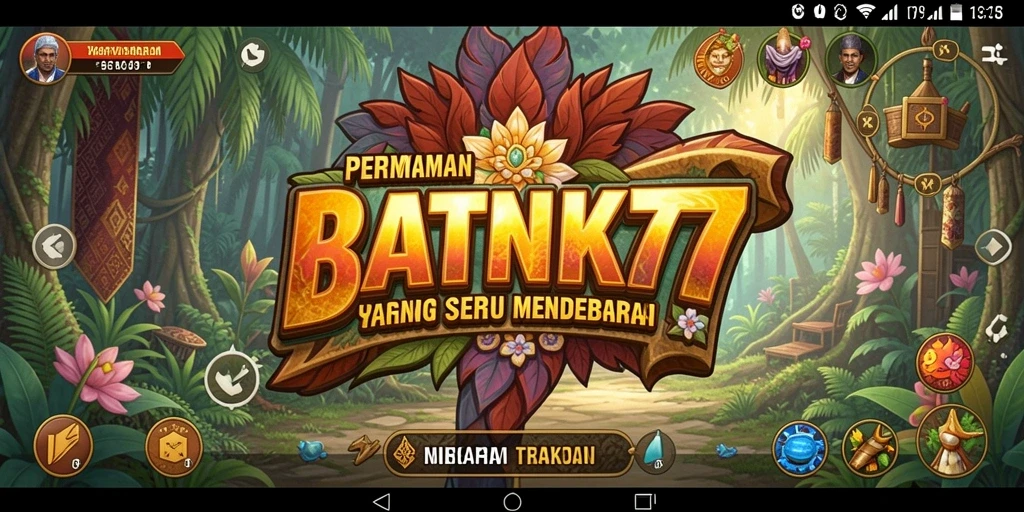 Tampilan gameplay dari BATIK77 yang menarik dan penuh warna.