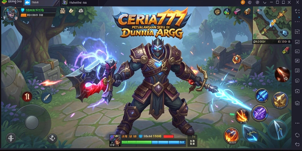 Screenshot CERIA777 menampilkan aksi seru dalam pertarungan ARPG.