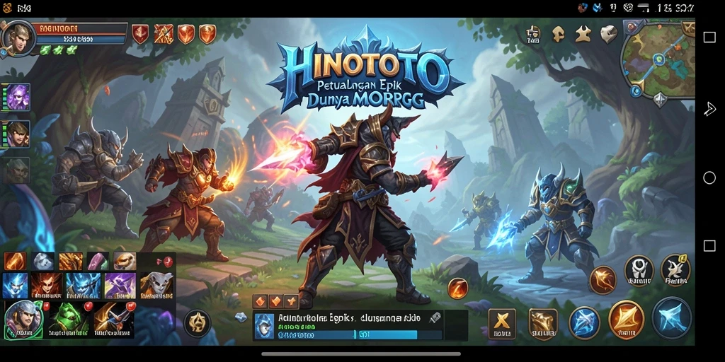 Tampilan gameplay HINOTOTO yang menakjubkan dan petualangan seru.