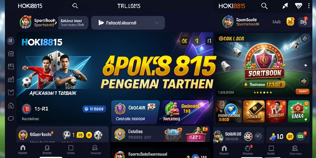 Tampilan gameplay seru dan interaktif di HOKI8815 untuk taruhan olahraga.