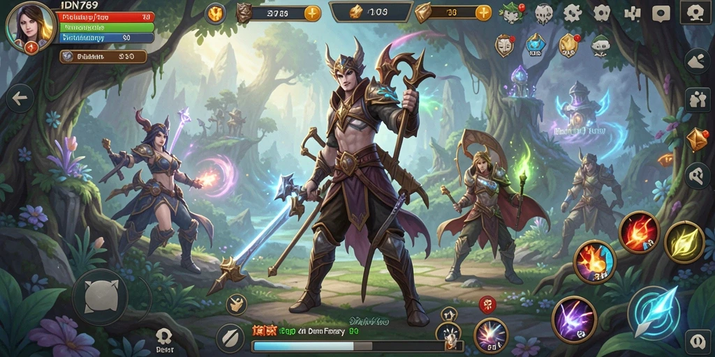Gameplay seru di dunia fantasi yang menakjubkan.