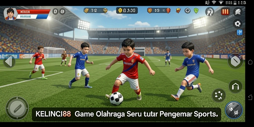 Tampilan gameplay menarik dari KELINCI88 yang menggambarkan suasana pertandingan.