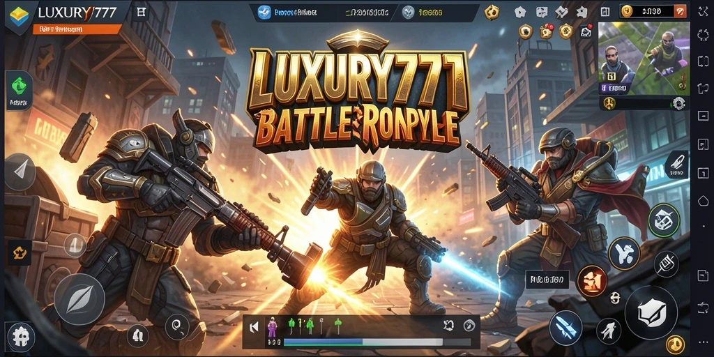 Screenshot gameplay LUXURY777 yang penuh aksi seru.