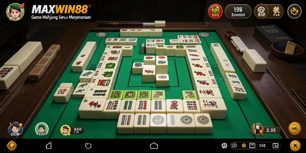 Tampilan gameplay seru dan menarik dari MAXWIN88 Mahjong.