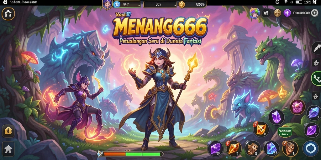 Screenshot menunjukkan gameplay seru di dunia petualangan.