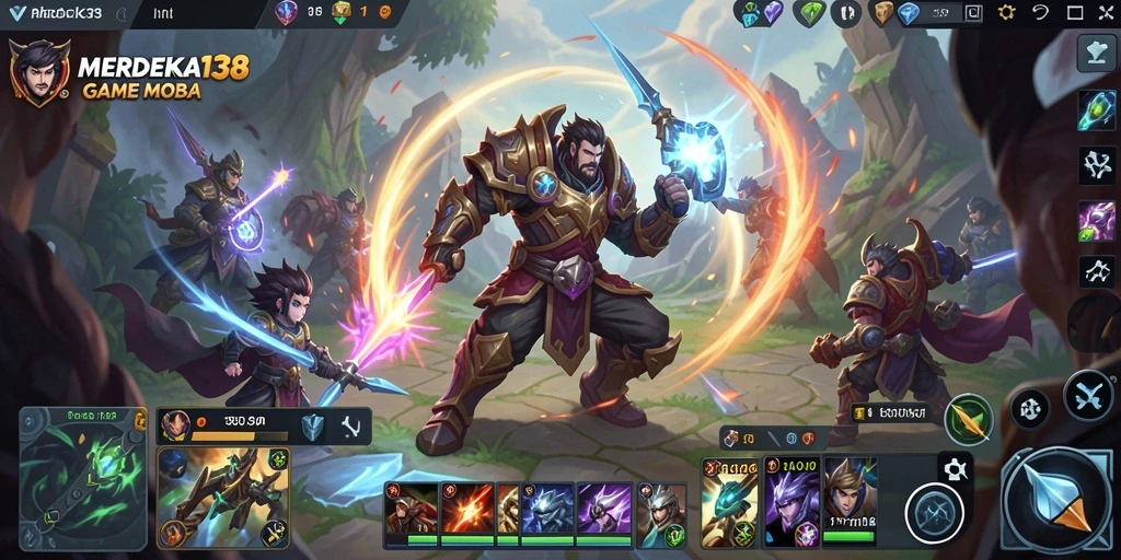 Tangkapan layar gameplay MERDEKA138 yang intens dan penuh aksi.