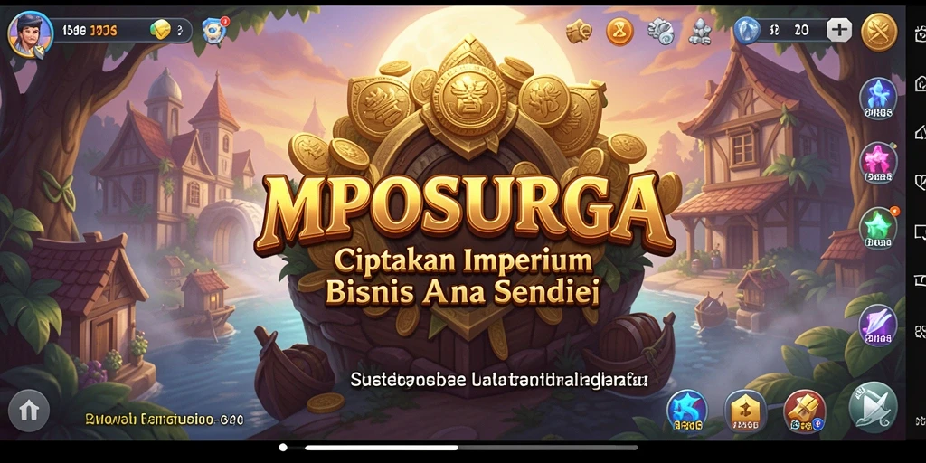 Screenshot gameplay MPOSURGA menampilkan manajemen bisnis yang seru dan interaktif.