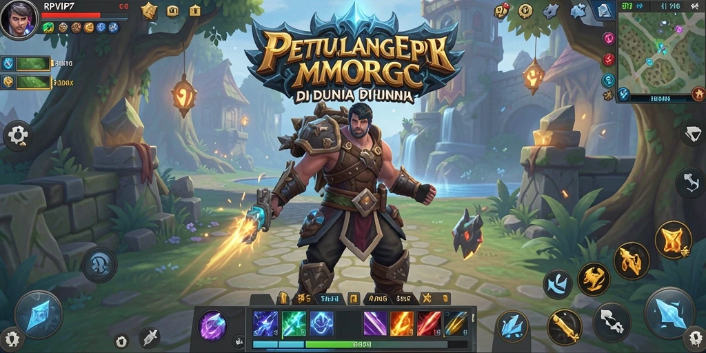 Screenshot RPVIP7 menunjukkan aksi seru dalam gameplay MMORPG.
