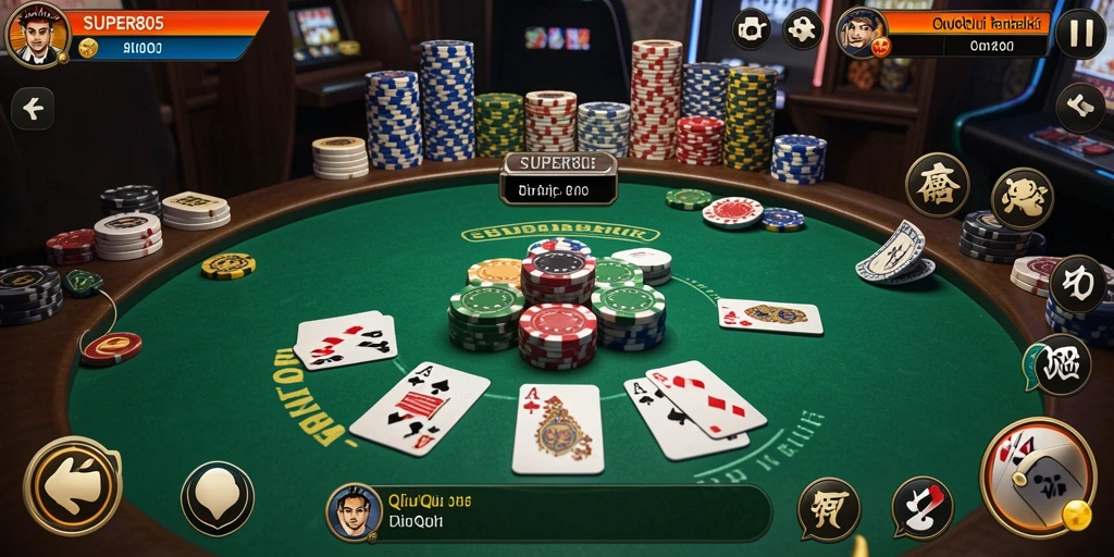 Tampilan menarik dari gameplay QiuQiu SUPER805 yang mengasyikkan.