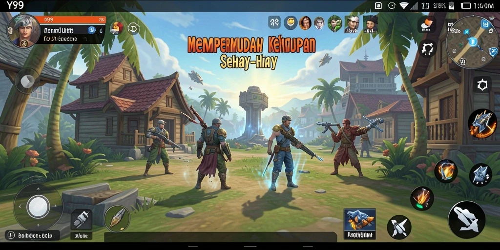 Tampilan antarmuka pengguna Y89 yang modern dan ramah.